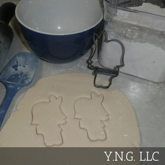 Indian Girl Outline Short Hair Native American Cookie Cutter Made In USA PR3102