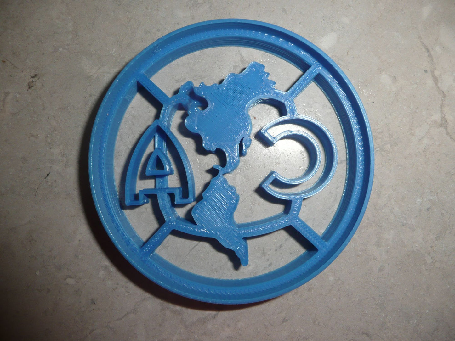 6x Club America Soccer Fondant Cutter Cupcake Topper 1.75 IN USA FD324