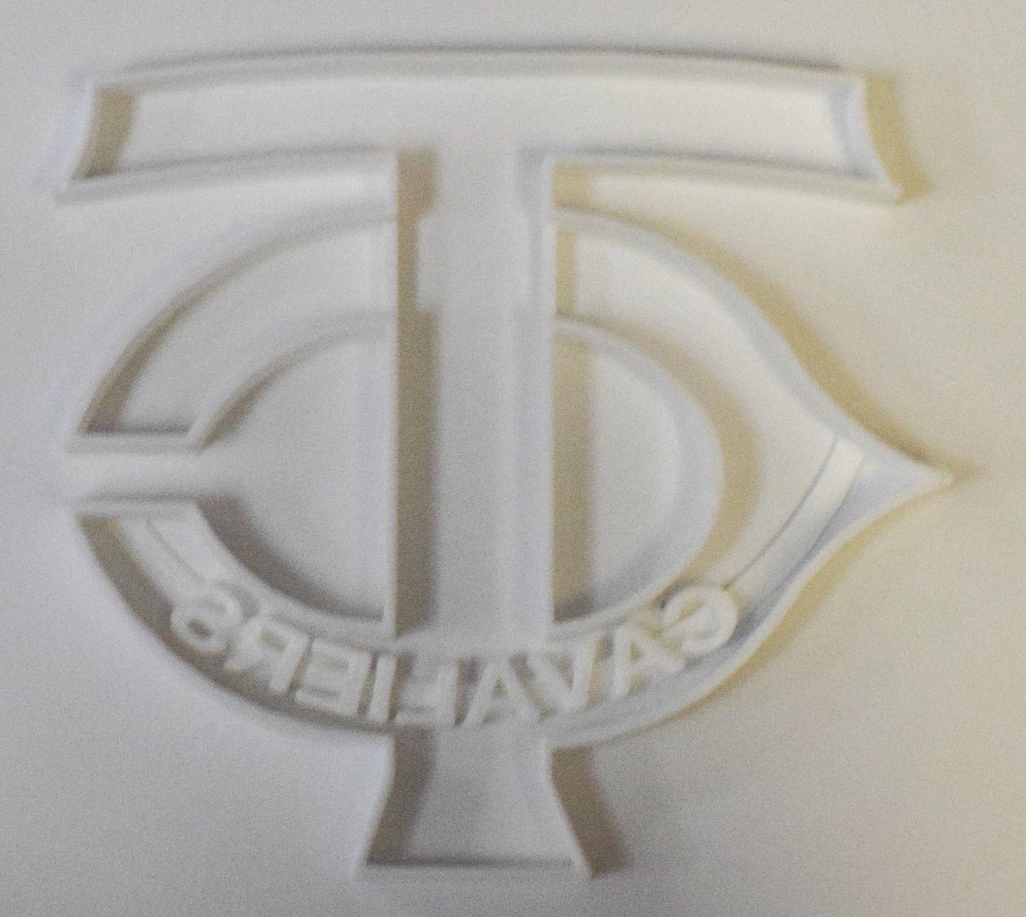 6x TC Letters Cavaliers Fondant Cutter Cupcake Topper 1.75 IN USA FD328
