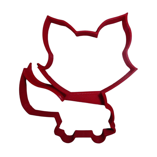 6x Baby Fox Outline Fondant Cutter Cupcake Topper 1.75 IN USA FD3634