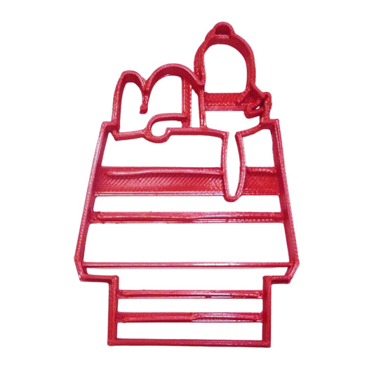6x Snoopy on Doghouse Fondant Cutter Cupcake Topper 1.75 IN USA FD3975