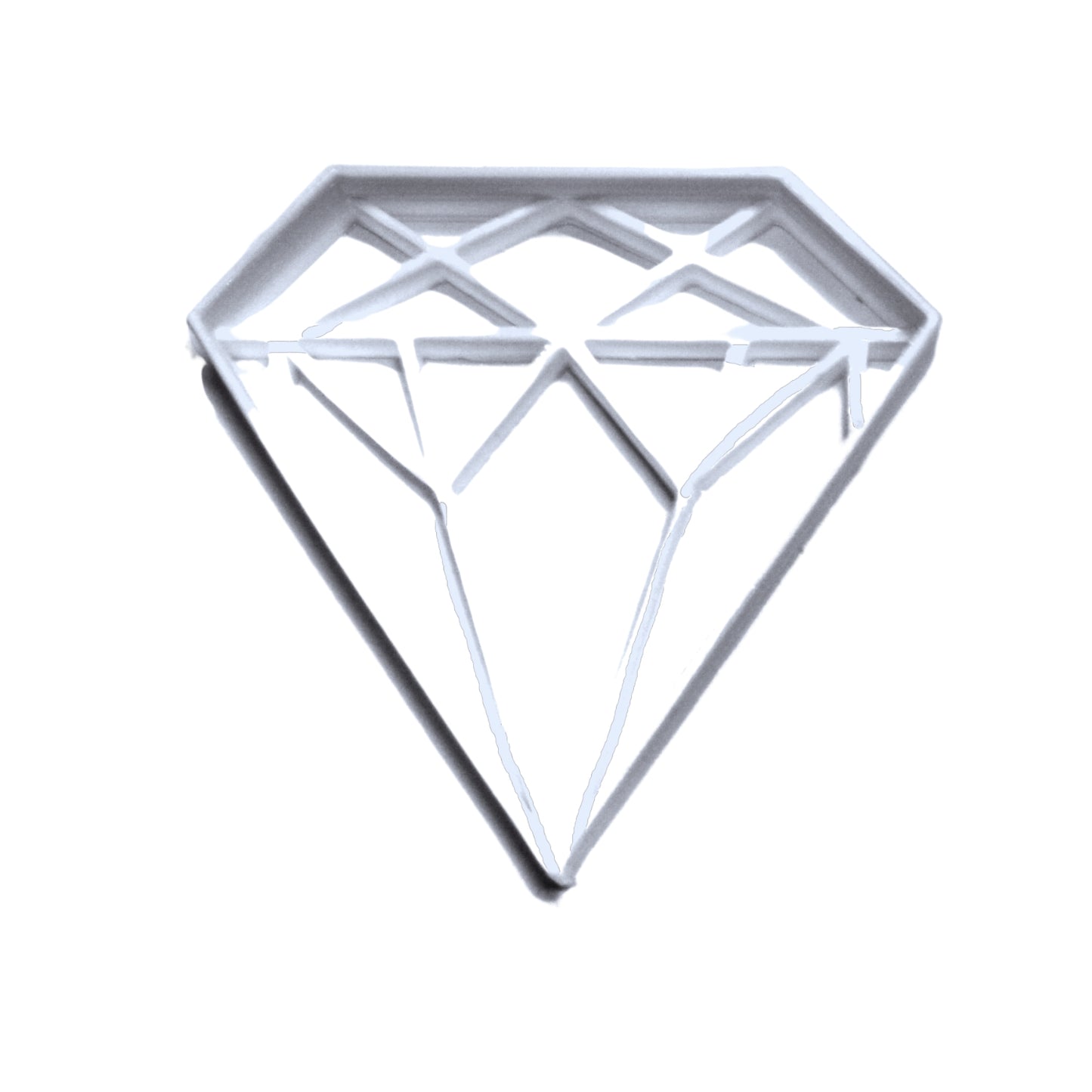 Diamond Stone Engagement Wedding Cookie Cutter Made In USA PR406