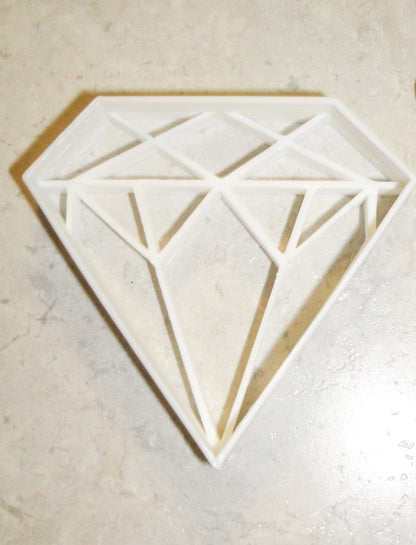Diamond Stone Engagement Wedding Cookie Cutter Made In USA PR406