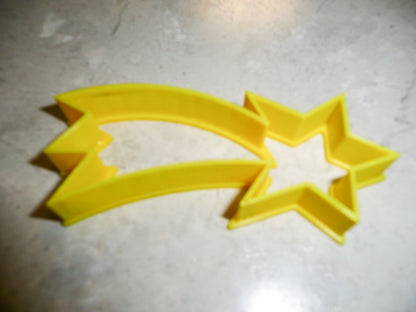 6x Shooting Star Fondant Cutter Cupcake Topper 1.75 IN USA FD407