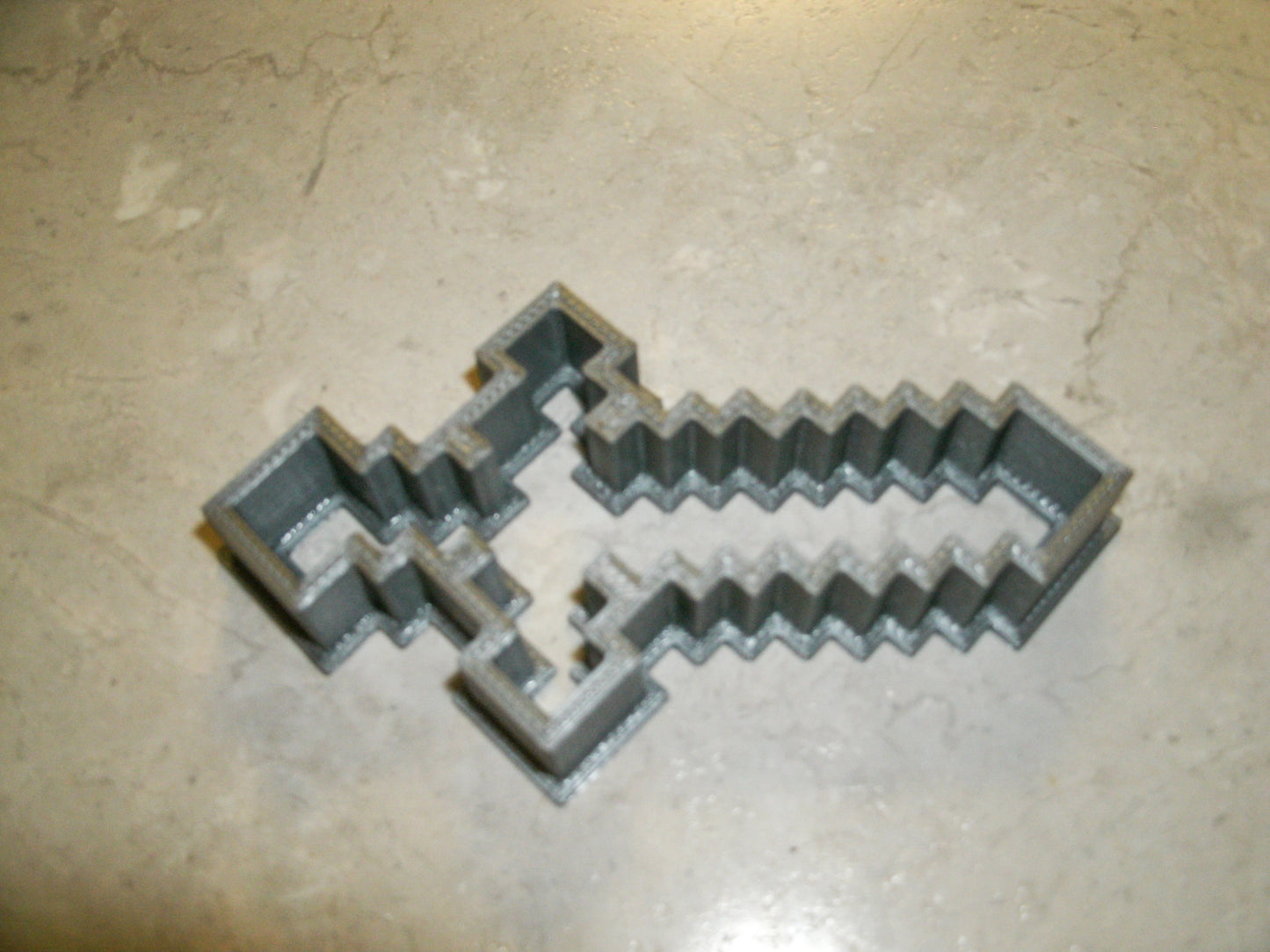 6x Minecraft Sword Fondant Cutter Cupcake Topper 1.75 IN USA FD426