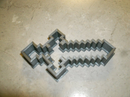 6x Minecraft Sword Fondant Cutter Cupcake Topper 1.75 IN USA FD426