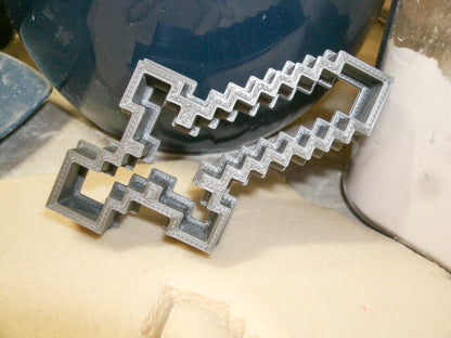 Minecraft Sword Shape Video Game Cookie Cutter Made In USA PR426