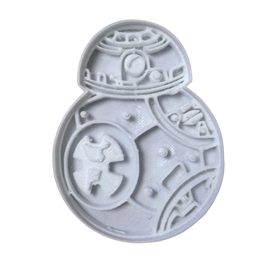 6x Star Wars BB8 Fondant Cutter Cupcake Topper 1.75 IN USA FD462