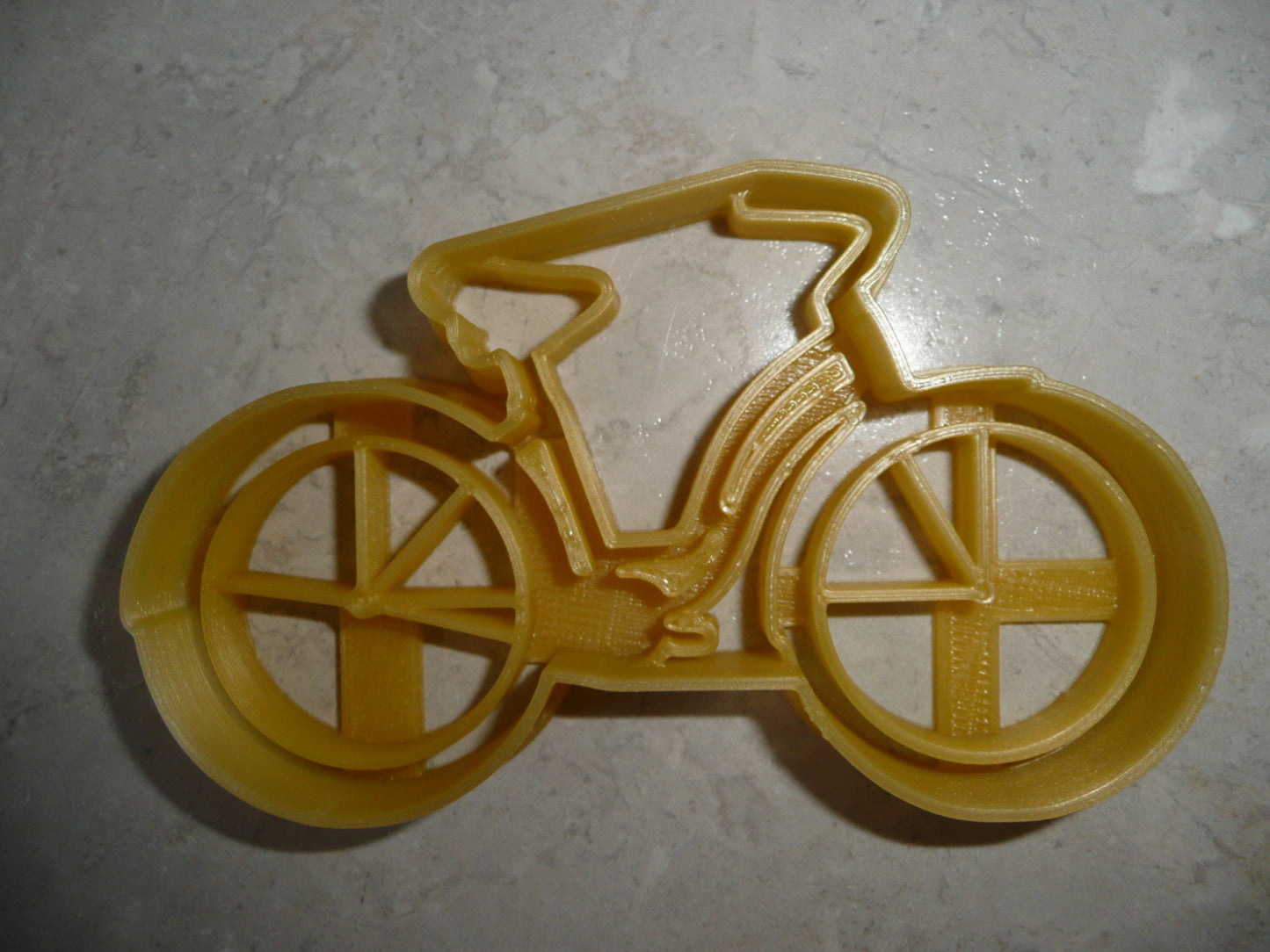 6x Vintage Cruiser Bike Fondant Cutter Cupcake Topper 1.75 IN USA FD4916