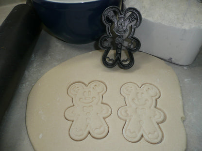 Mickey Gingerbread Man Christmas Detailed Cookie Cutter Made In USA PR4937