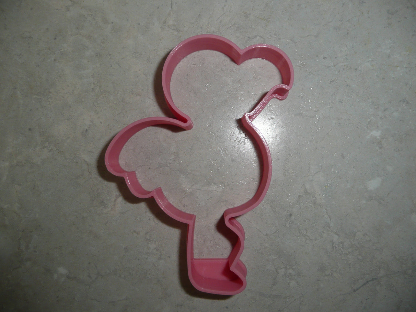 6x Flamingo On One Leg Fondant Cutter Cupcake Topper 1.75 IN USA FD4966