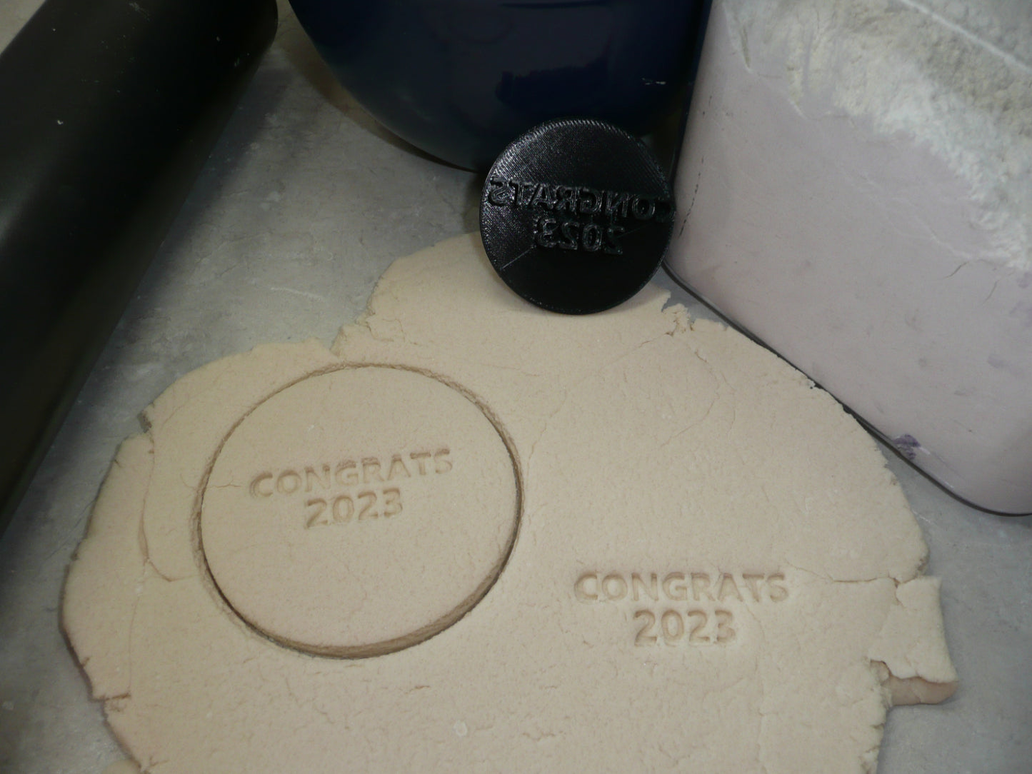 Congrats 2023 Graduate Graduation Cookie Stamp Embosser Made In USA PR4988