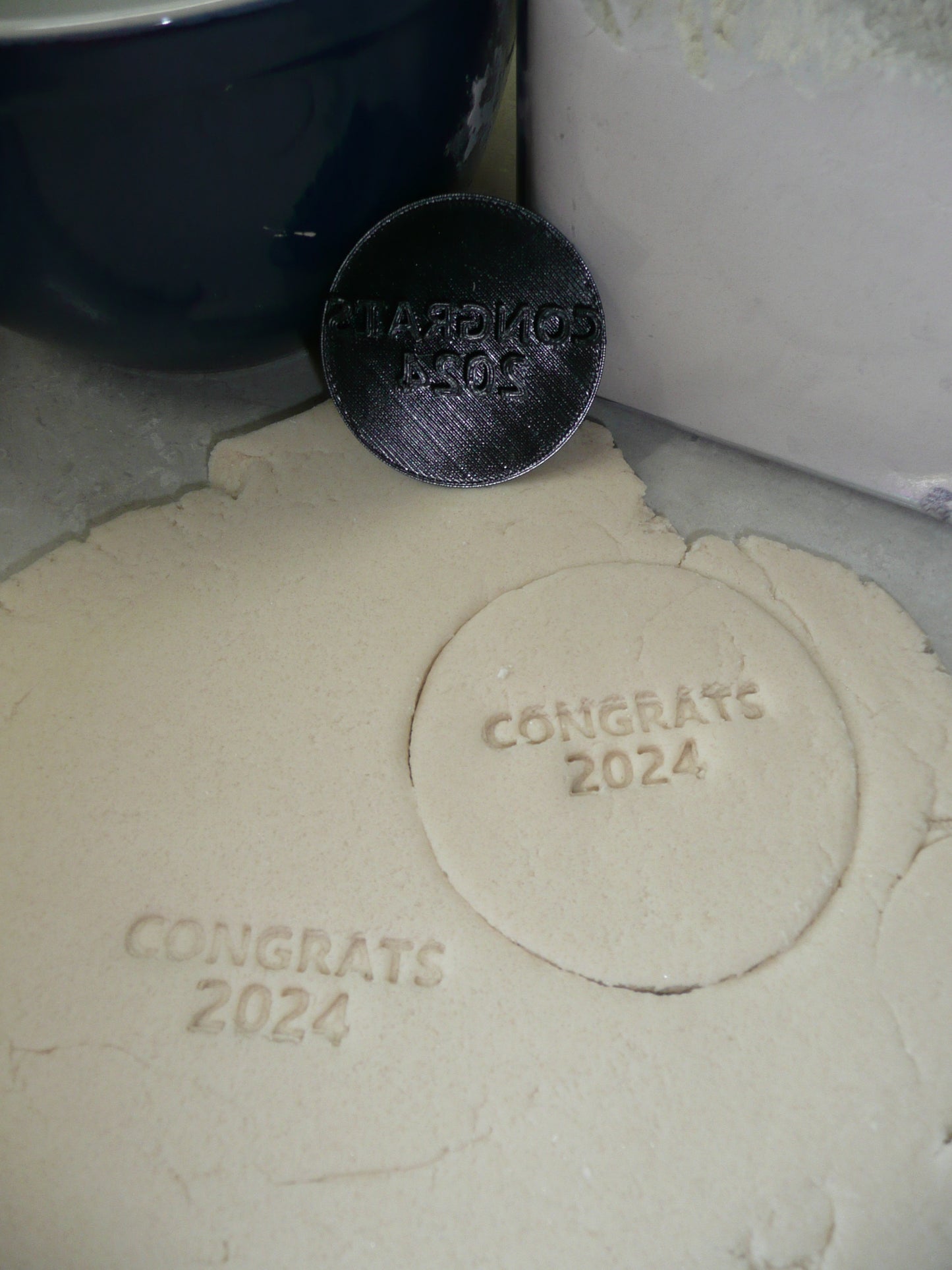 Congrats 2024 Graduate Graduation Cookie Stamp Embosser Made In USA PR4989