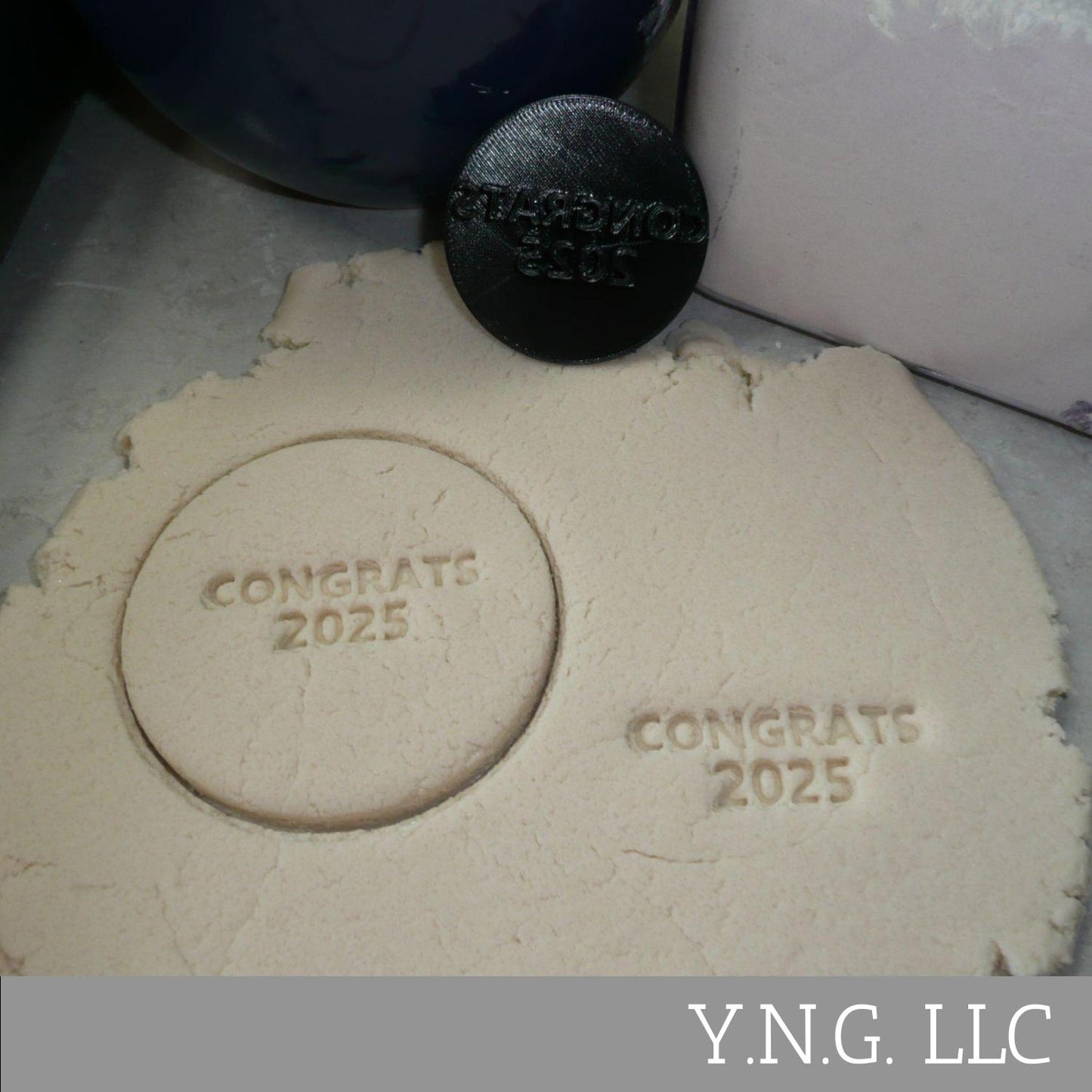 Congrats 2025 Graduate Graduation Cookie Stamp Embosser Made In USA PR4990