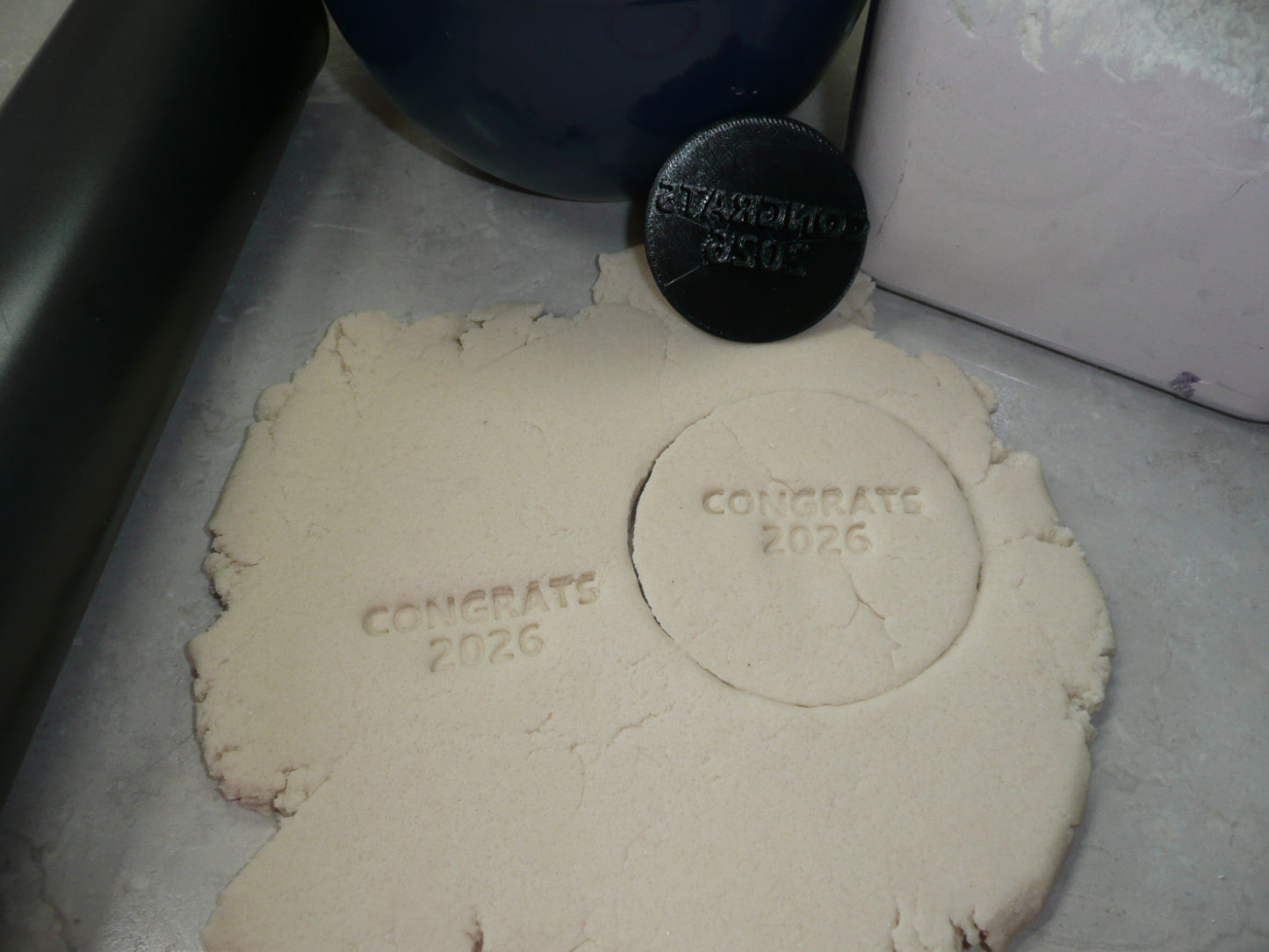 Congrats 2026 Graduate Graduation Cookie Stamp Embosser Made In USA PR4991