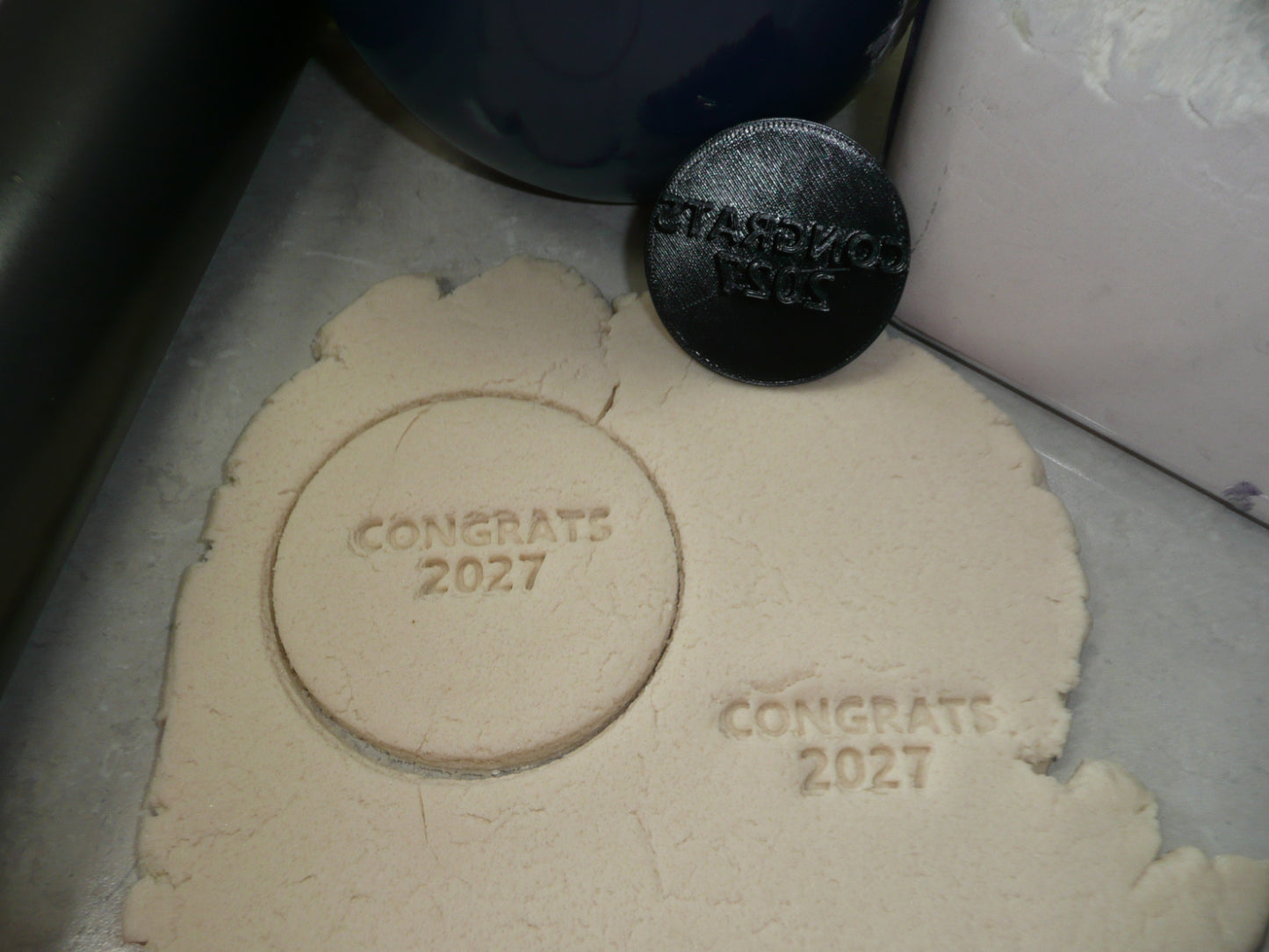 Congrats 2027 Graduate Graduation Cookie Stamp Embosser Made In USA PR4992