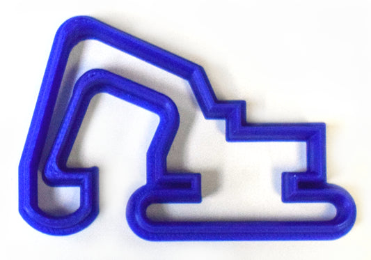 6x Excavator Digger Fondant Cutter Cupcake Topper 1.75 IN USA FD501