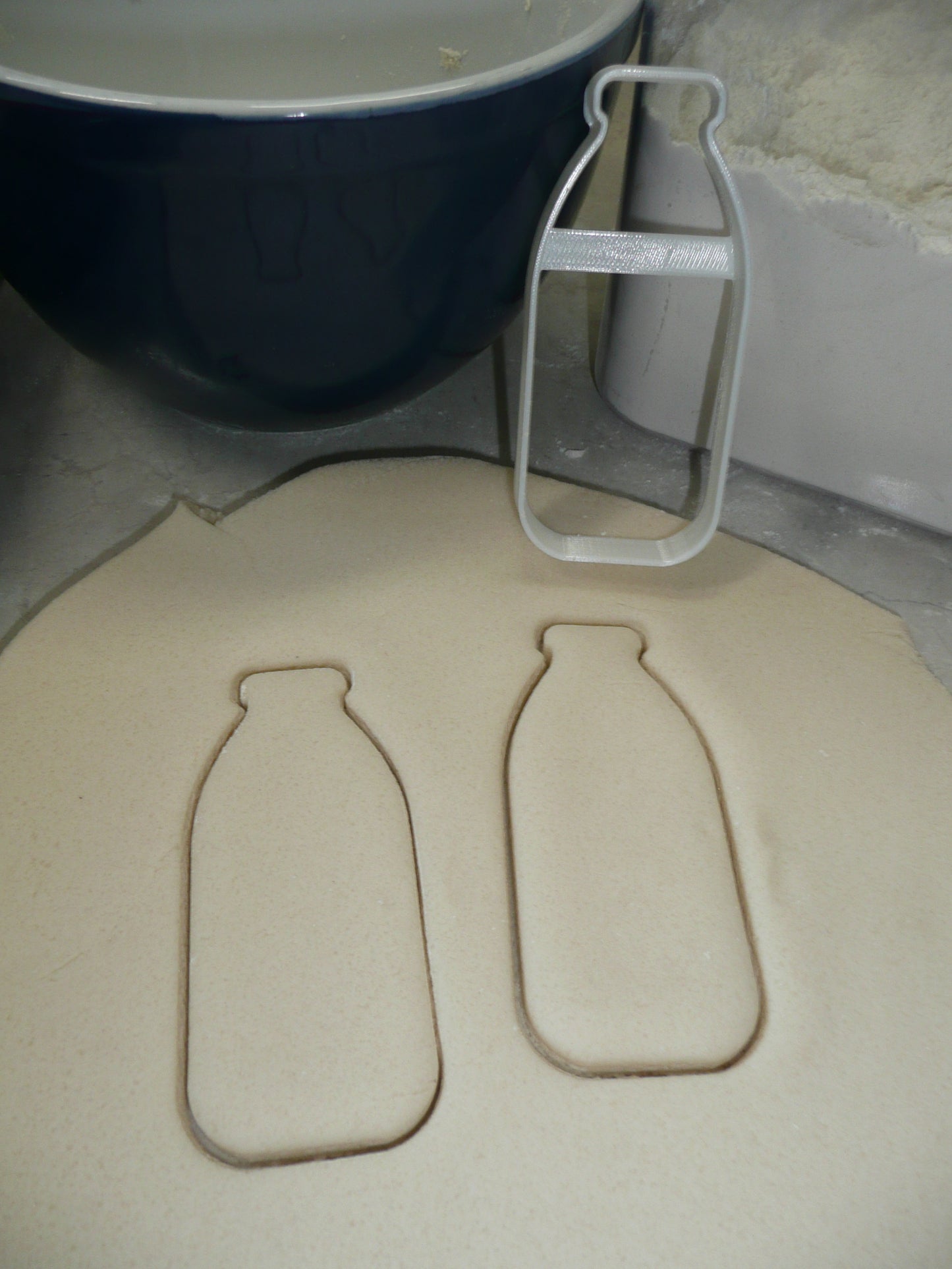 Vintage Style Milk Bottle Jar Outline Cookie Cutter Made In USA PR5028