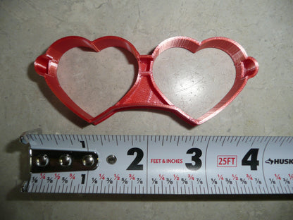 Heart Shape Sunglasses Eye Glasses Detailed Cookie Cutter Made In USA PR5030