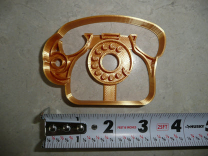 Rotary Dial Phone Vintage Style Cookie Cutter Made In USA PR5035