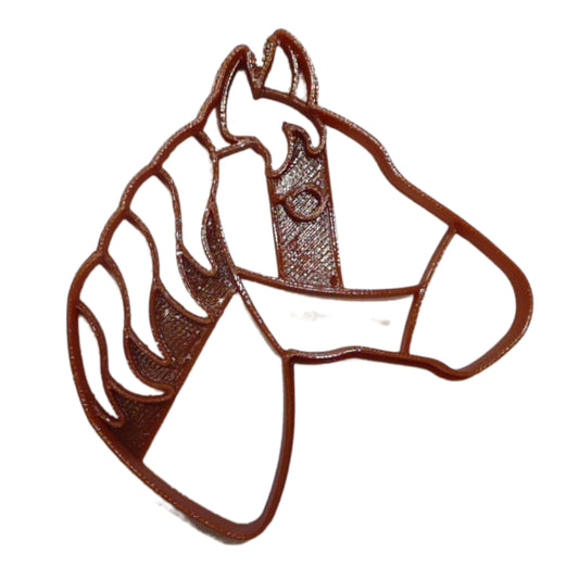 6x Horse Head Side View Fondant Cutter Cupcake Topper 1.75 IN USA FD5036