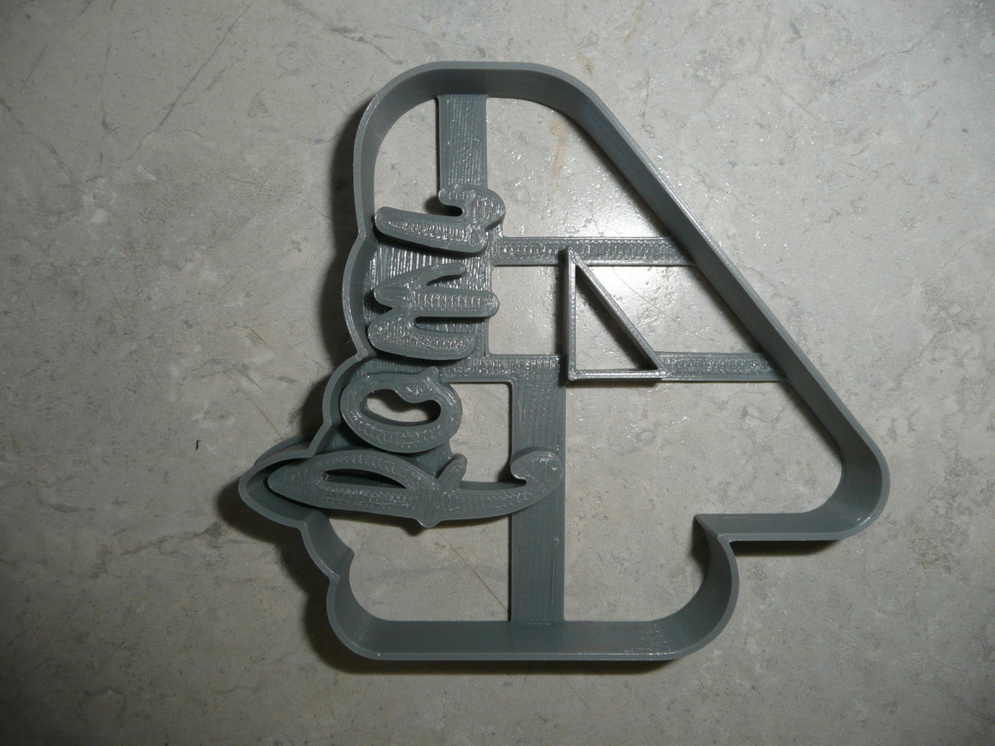 Number 4 With Word On Side Detailed Cookie Cutter Made In USA PR5044