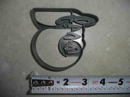 Number 5 With Word On Side Detailed Cookie Cutter Made In USA PR5045