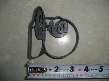 Number 5 With Word On Side Detailed Cookie Cutter Made In USA PR5045