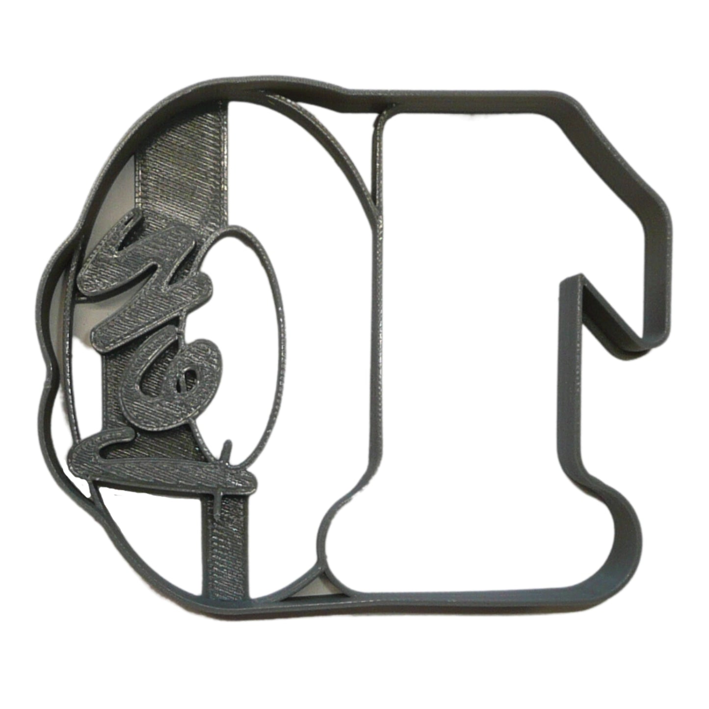 Number 10 With Word On Side Detailed Cookie Cutter Made In USA PR5050