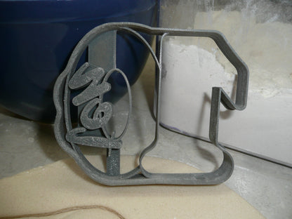 Number 10 With Word On Side Detailed Cookie Cutter Made In USA PR5050