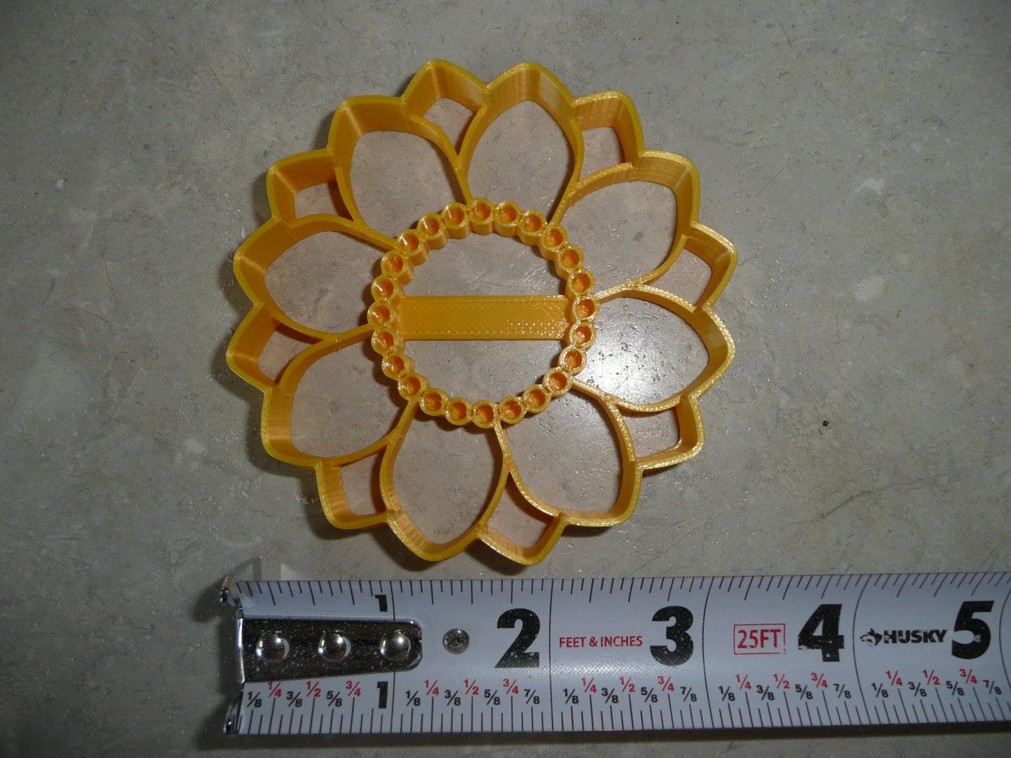 Sunflower Medium Size Detailed Flower Cookie Cutter Made in USA PR5059