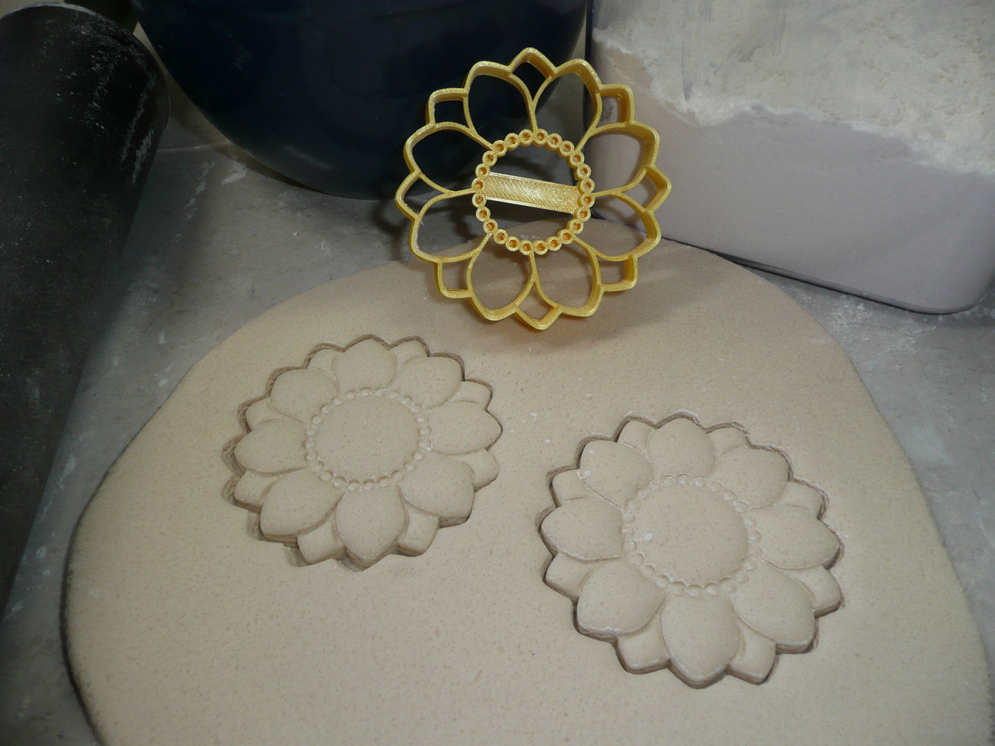 Sunflower Small Size Detailed Flower Cookie Cutter Made in USA PR5060