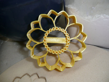 Sunflower Small Size Detailed Flower Cookie Cutter Made in USA PR5060