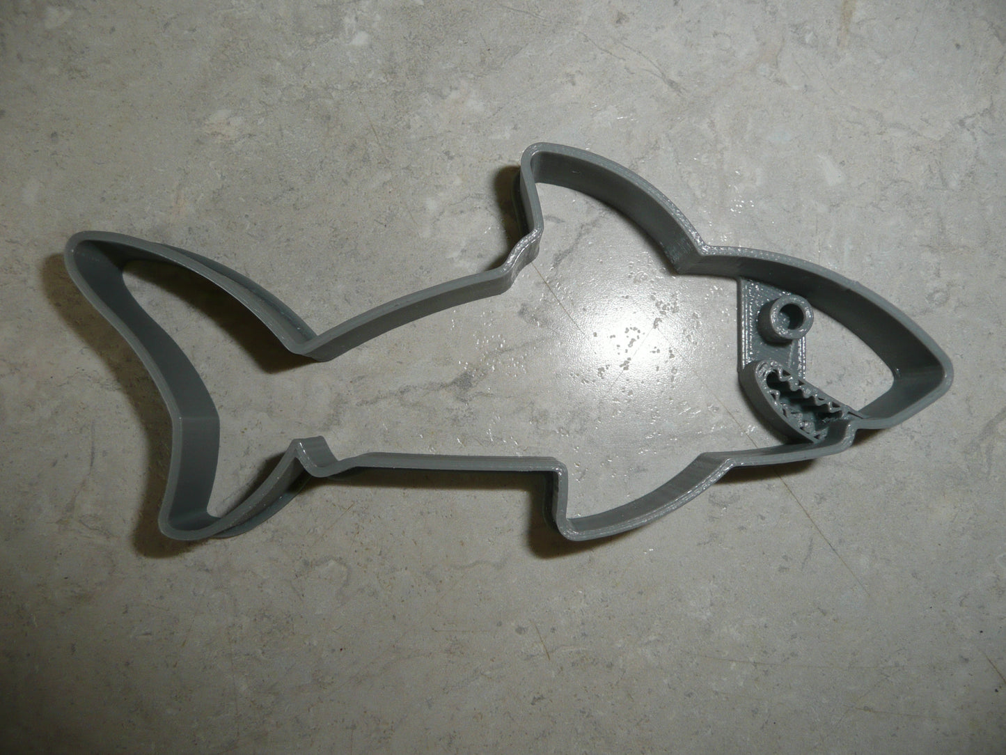6x Swimming Shark Fondant Cutter Cupcake Topper 1.75 IN USA FD5065