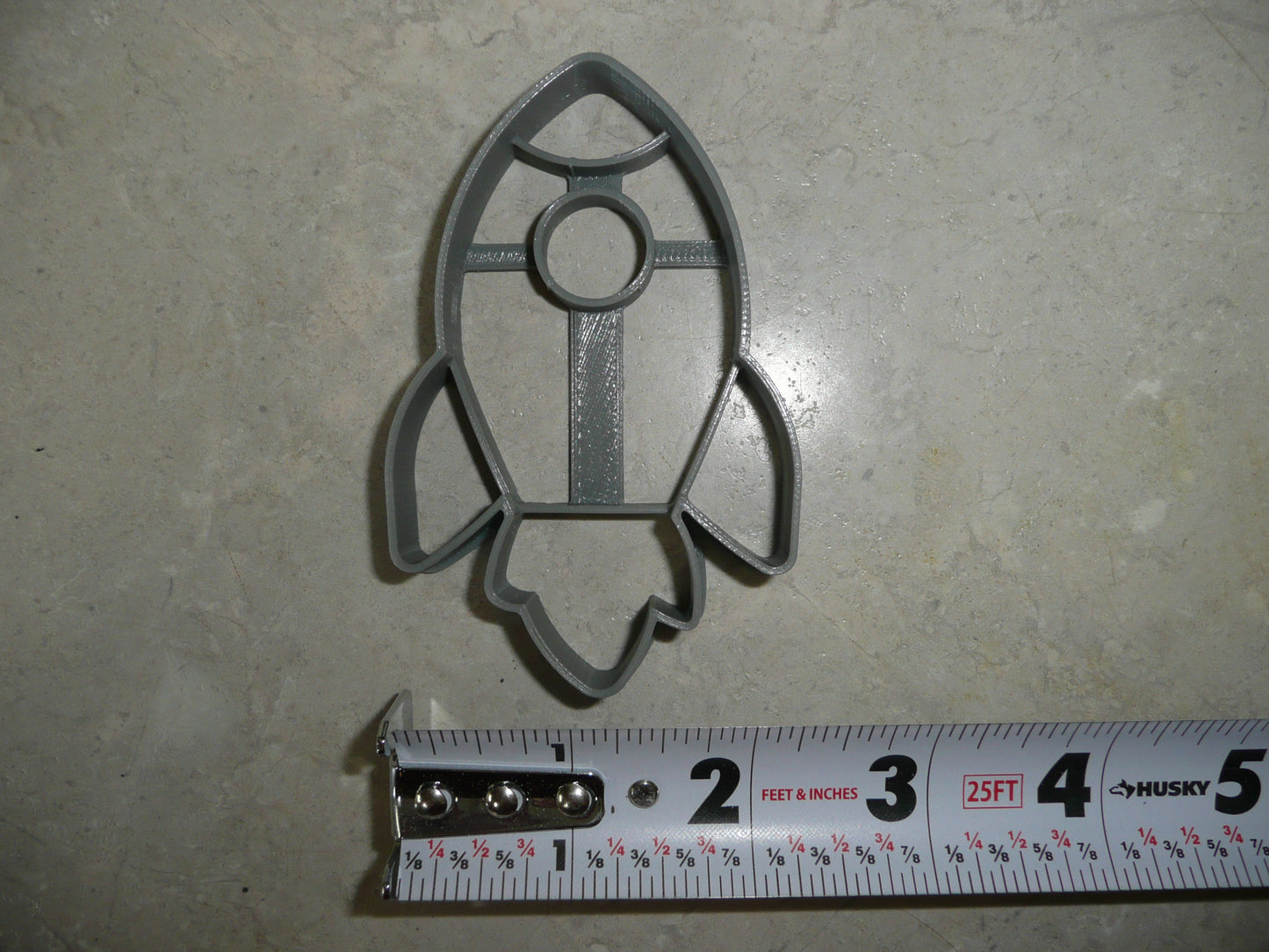Rocket Launch Space Ship Detailed Cookie Cutter Made In USA PR5069