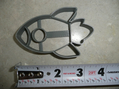 Rocket Launch Space Ship Detailed Cookie Cutter Made In USA PR5069