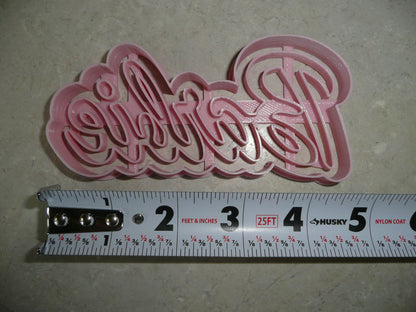 Barbie Word With Edge Outline Movie Theme Cookie Cutter Made In USA PR5078