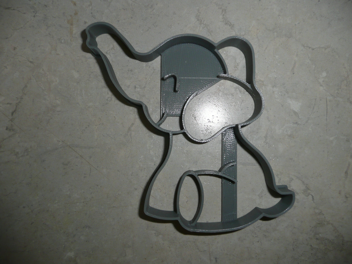 6x Elephant Sitting Fondant Cutter Cupcake Topper 1.75 IN USA FD5090