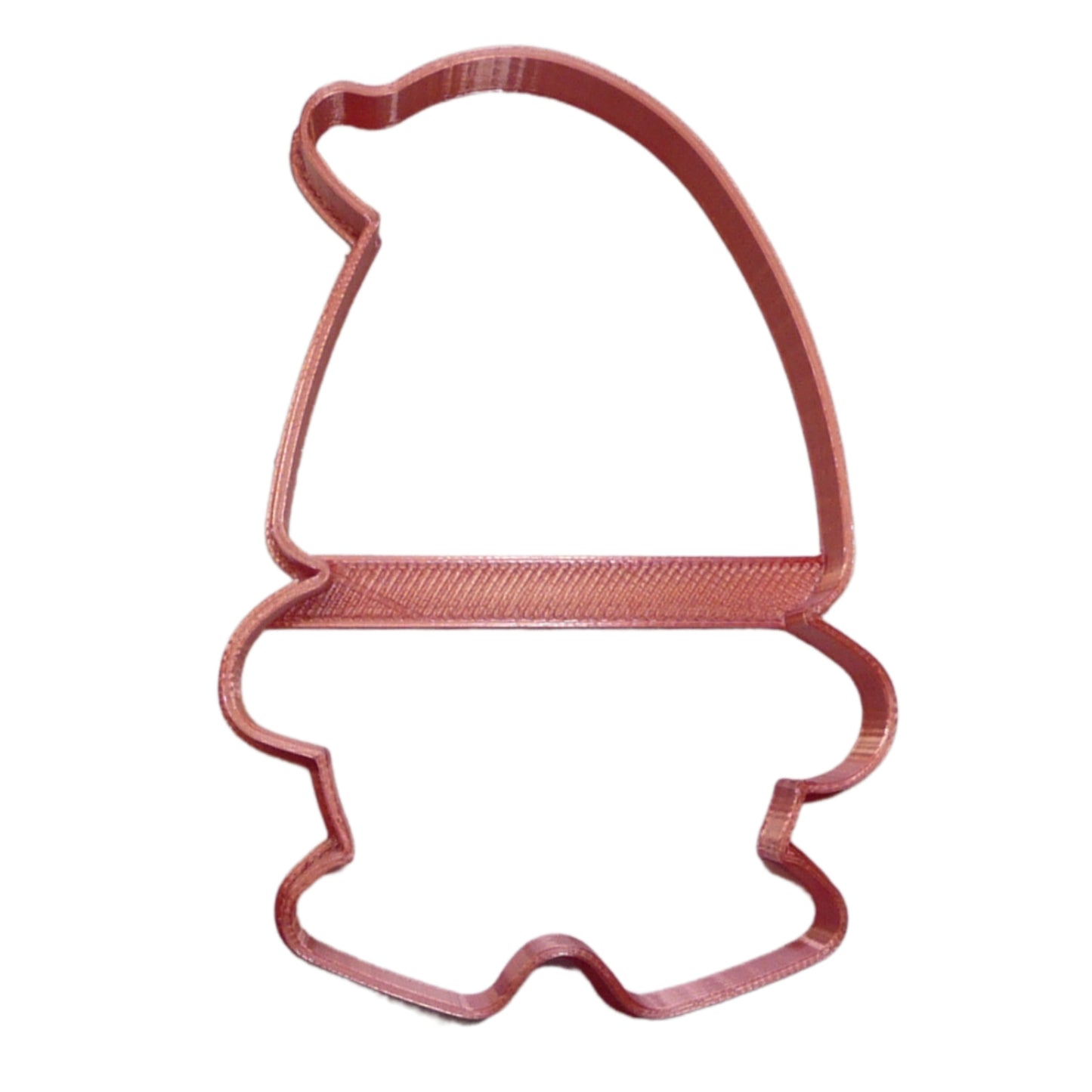 Garden Gnome Wearing Onesie Outline Cookie Cutter Made In USA PR5103