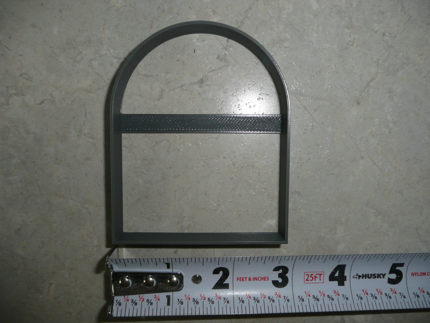 3.5 Inch Arch Shape Frame Outline Cookie Cutter Made In USA PR5105