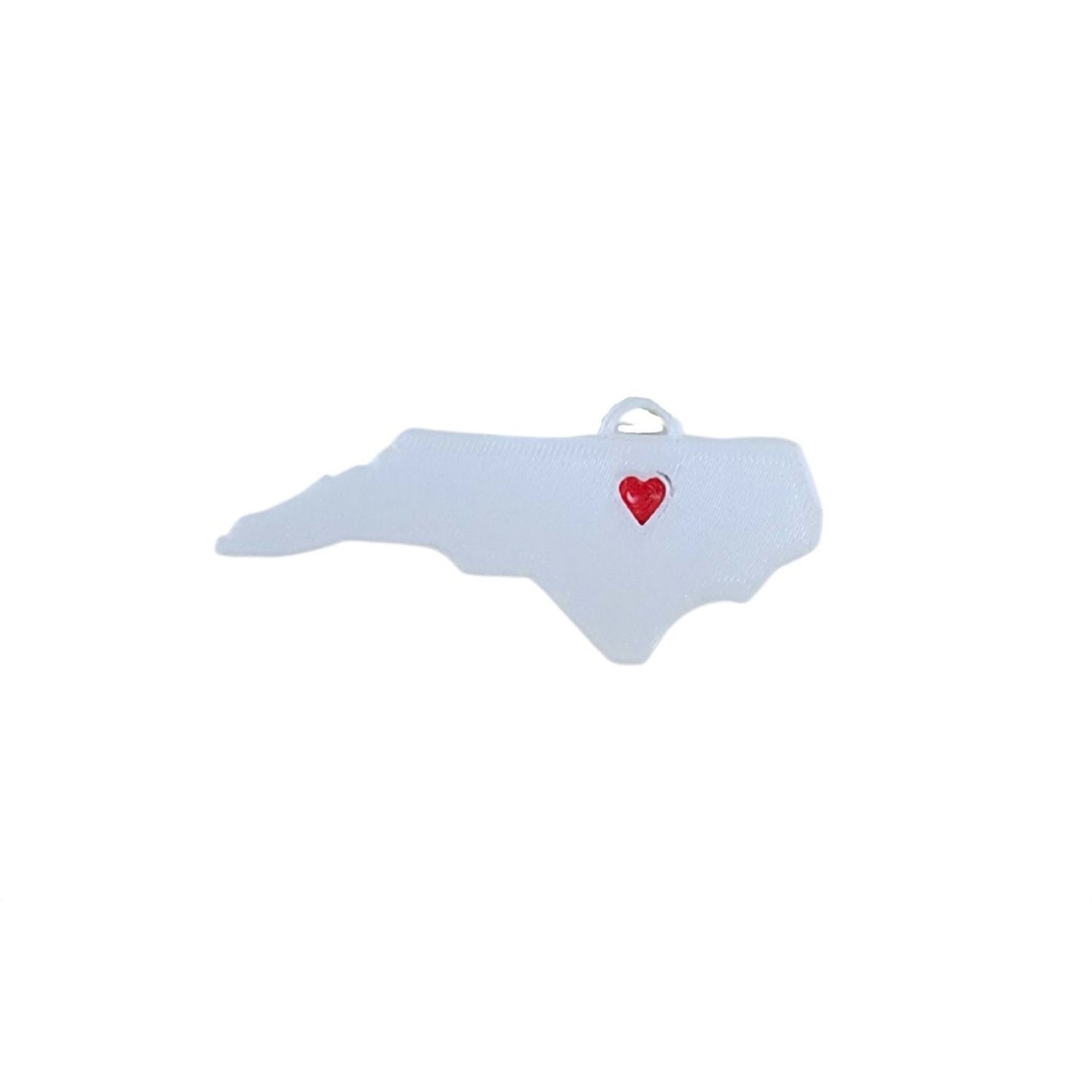 North Carolina Raleigh Heart Hanging Christmas Ornament USA PR5113