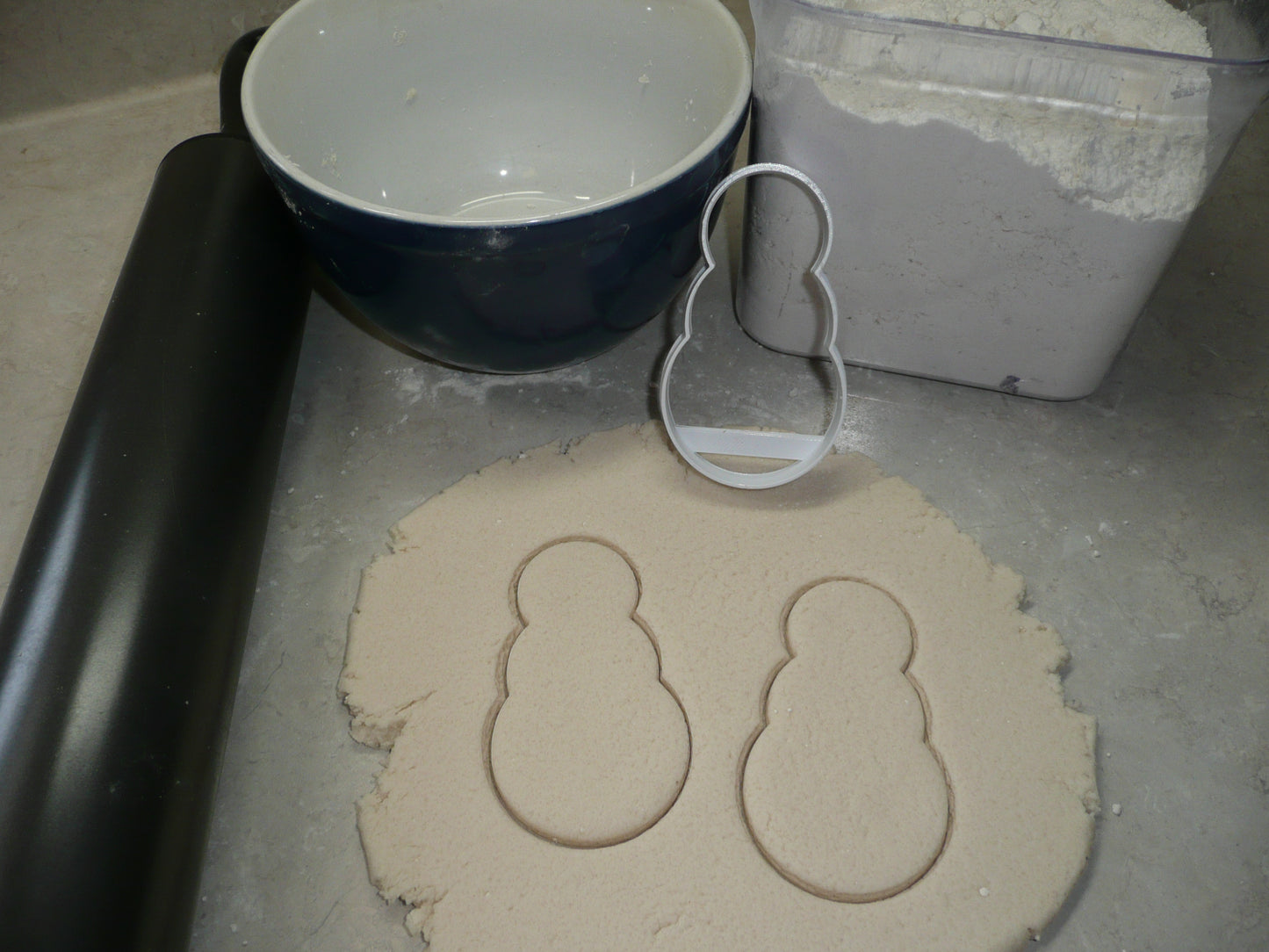 Snowman Shape Winter Snow Christmas Cookie Cutter Made In USA PR5119