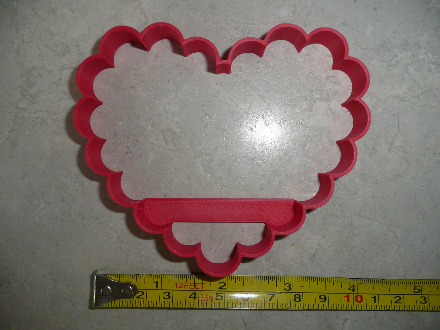 Scalloped Heart Shape Love Frame Cookie Cutter Made In USA PR5131