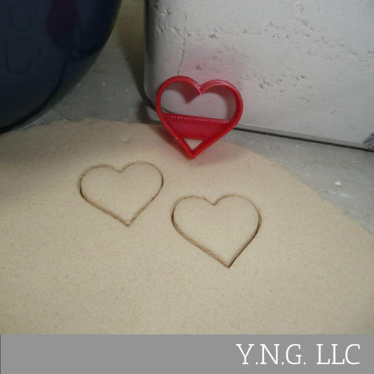 Heart Shape Center Jam Filled Linzer Cookie Cutter Made In USA PR5134