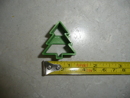 Christmas Tree Shape Center Jam Filled Linzer Cookie Cutter USA PR5135