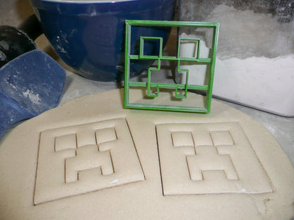Minecraft Creeper Monster Video Game Cookie Cutter Made In USA PR518