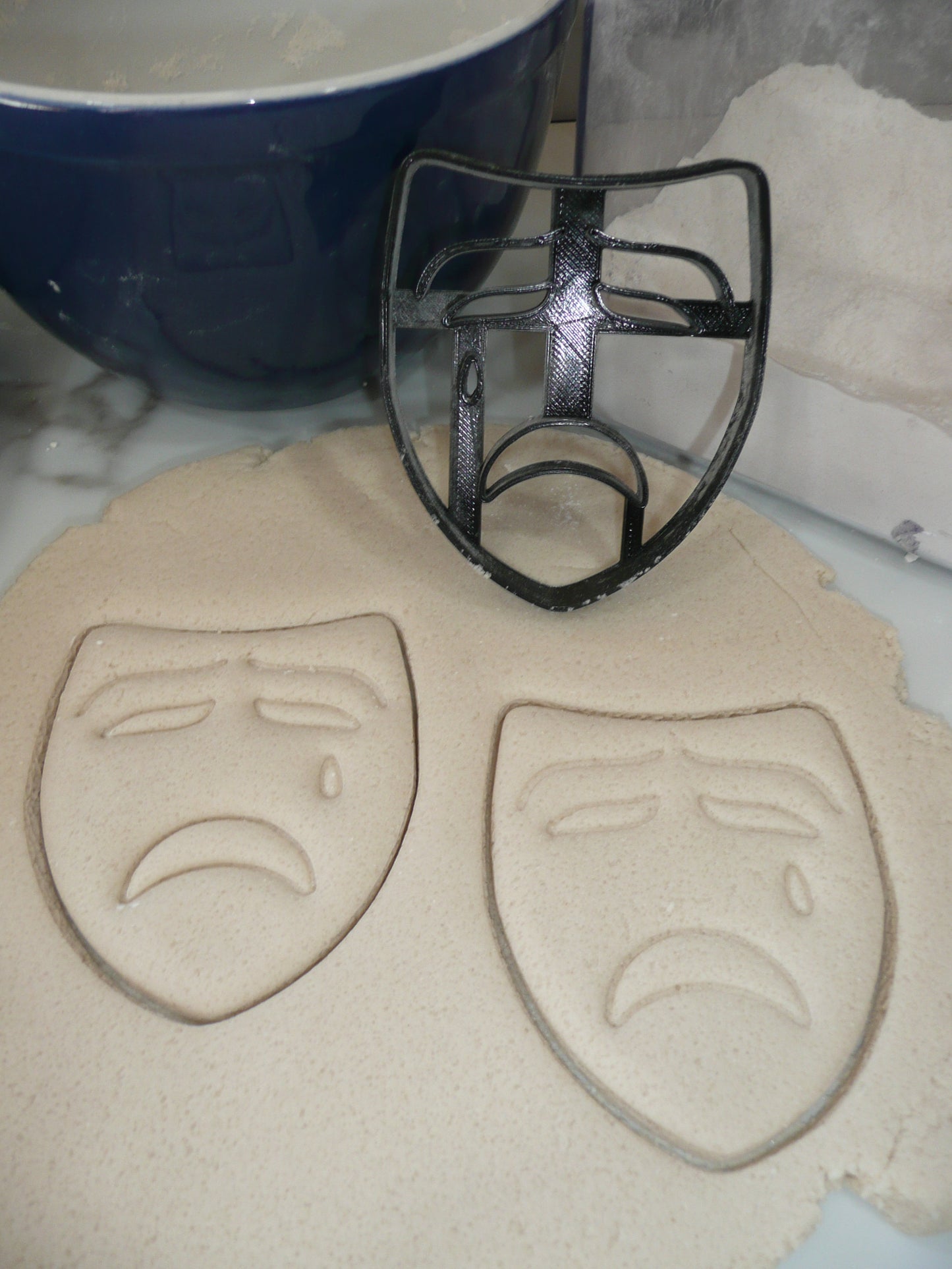 Tragedy Theatre Sad Drama Mask Cookie Cutter Made In USA PR5231