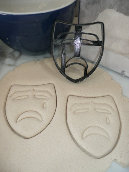 Tragedy Theatre Sad Drama Mask Cookie Cutter Made In USA PR5231