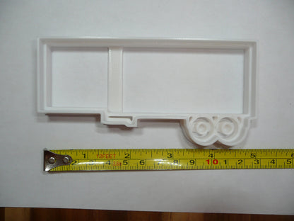 Semi Truck Trailer Detailed Cookie Cutter Made In USA PR5283
