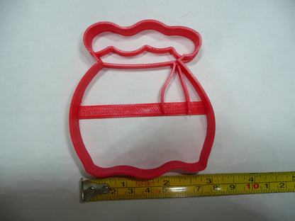Santa Bag Gift Sack Christmas Present Cookie Cutter Made In USA PR5307